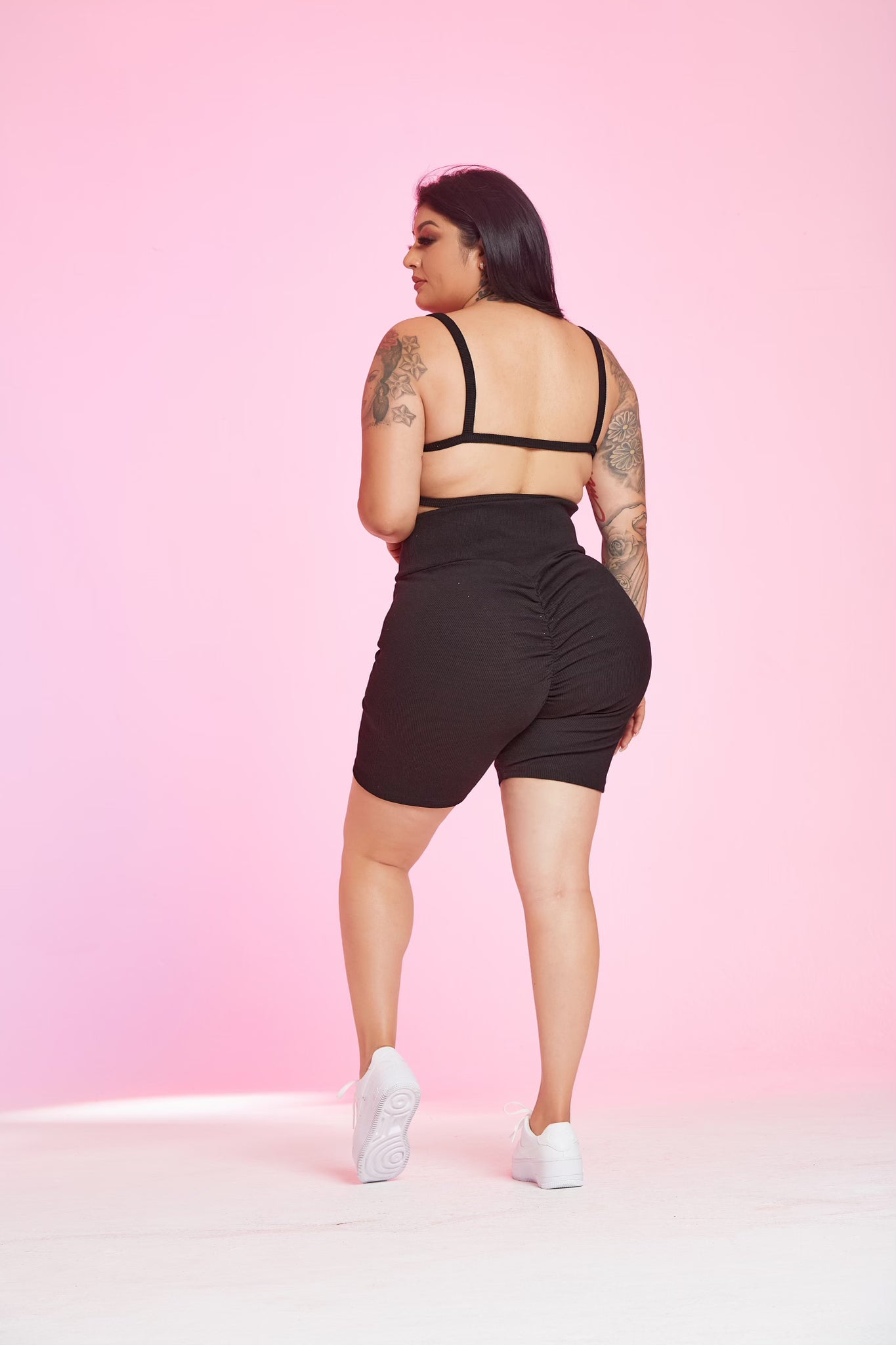 Peachy Biker Short Set