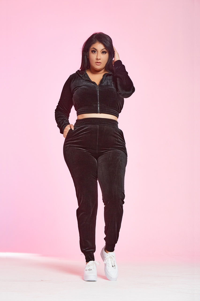 Couture Velvet Jogger Set