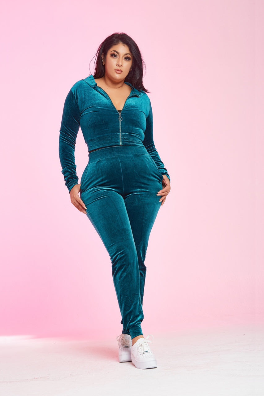 Couture Velvet Jogger Set